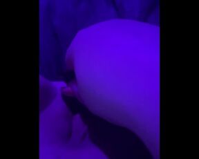 Slut moans loud as a big dildo makes her cum