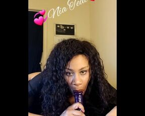 Sexy Ebony blowjob, Deepthroat ????Nia Teal????