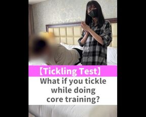 What if you tickle while doing core training?♡ #shorts