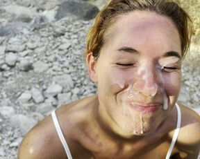 BIGGEST FACIAL ON PORNHUB - HIKING WITH MASSIVE LOAD ON MY FACE