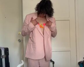 Homme Dior double breasted mens suit 2022 post runway imagine me naked and fucking backstage