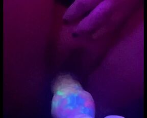 UV Dildo Teaser | Dildo Stretches Teen Pussy | TwinTail Creations