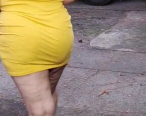 Candid Big Booty Freaky Wife taking a Walk