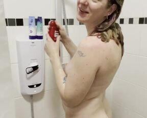 Stepmom says no to step son joining her in shower doesn’t let him touch her so he watches her