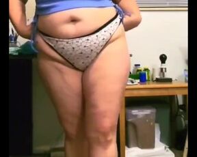 Thick Milky Wife Trying on Panties