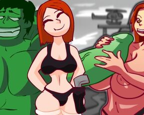 BLACK WIDOW X HULK! Marvel Hentai