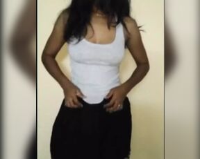 Desi tamil Strip tease girl walking