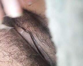 Hairy teen squirting a lot of water