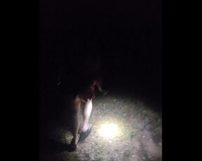 Pee Desperation! STEPSISTER BEGS ME TO TAKE HER PEE AFTER DARK CAMPING! SHE'S SCARED!