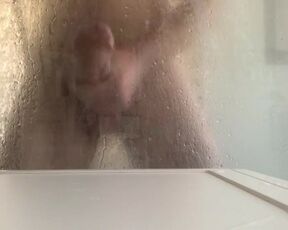 Moaning, horny in the shower